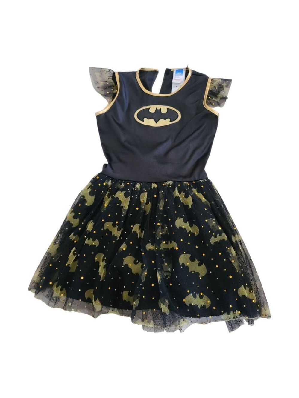 DC Comics Batman Superhero Dress L Black Gold Kids
